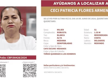 Solicitud de ayuda para localizar a Ceci Flores, fundadora y líder del colectivo Madres Buscadoras