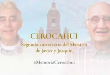 Develaci&oacute;n de mural conmemorativo por aniversario de sacerdotes jesuitas en M&eacute;xico
