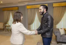 Reuni&oacute;n entre Nayib Bukele y Patricia Bullrich en El Salvador