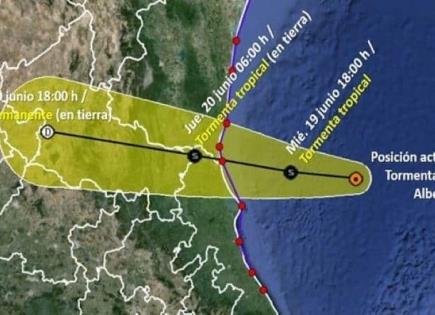 Entérate | La trayectoria de la tormenta tropical Alberto