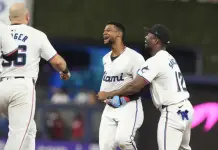Victoria de los Marlins de Miami sobre los Cardenales de San Luis