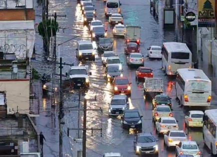 Nuevo cierre de vialidades por lluvias en la capital