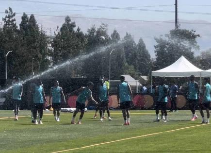 Entrenamiento de la selección de Ecuador en Santa Clara para la Copa América