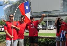 Pasión Futbolística en Arlington con Hinchas Chilenos