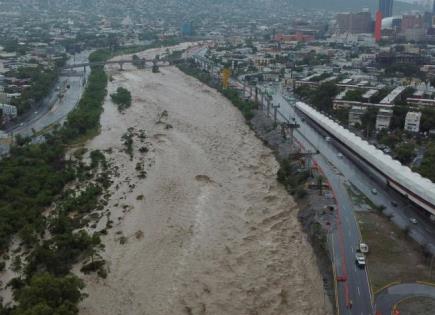 Supervisan ríos crecidos en Tamaulipas tras lluvias intensas