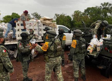 Evacuación de familias en Tamaulipas por creciente del río Guayalejo