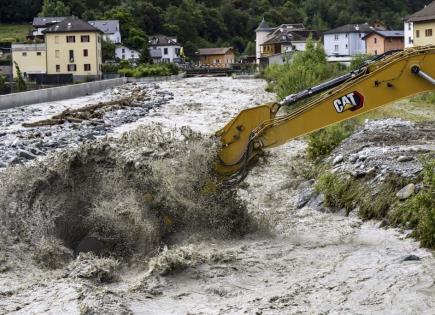 Inundaciones y desaparecidos en Suiza