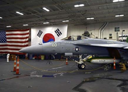 Portaaviones de EEUU llega a Corea del Sur en demostración de fuerza