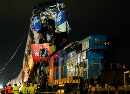 Paro ferroviario en Chile tras choque