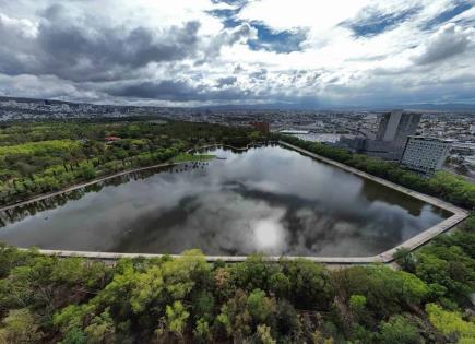 Foto del Día | El lago del parque Tangamanga Carlos Jongitud Barrios resurge