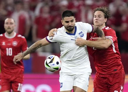 Dinamarca y Serbia empatan en la Eurocopa