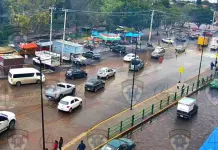 Impacto de la lluvia en las vialidades de San Luis Potos&iacute;