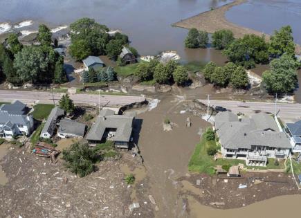 Inundaciones y tormentas en el centro norte de Estados Unidos