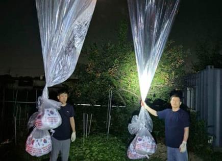 Tensiones en la península coreana por lanzamiento de globos
