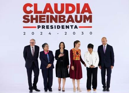 Presentación del equipo de gobierno de Claudia Sheinbaum