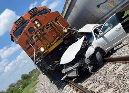 Tragedia en Anáhuac: Mujer y niño fallecen en accidente de tren