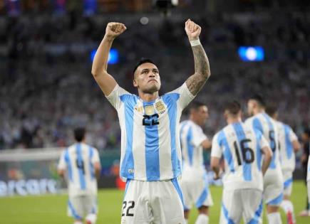 Victoria de Argentina en Copa América con doblete de Lautaro Martínez