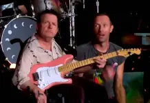 Michael J. Fox sorprende en Glastonbury junto a Coldplay