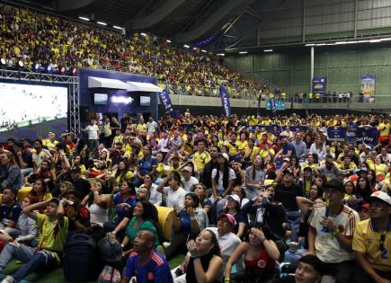 Emoción en Medellín por el apoyo a la selección colombiana de fútbol