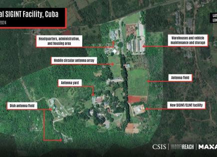 EU revela en fotos, nuevas bases de espionaje chino en Cuba