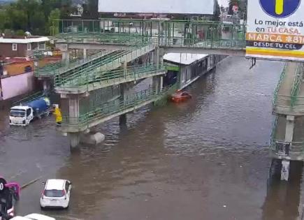 Impacto de las lluvias en la carretera México-Pachuca