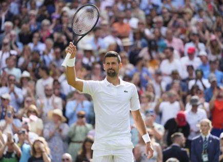 Avance de Novak Djokovic en Wimbledon 2024