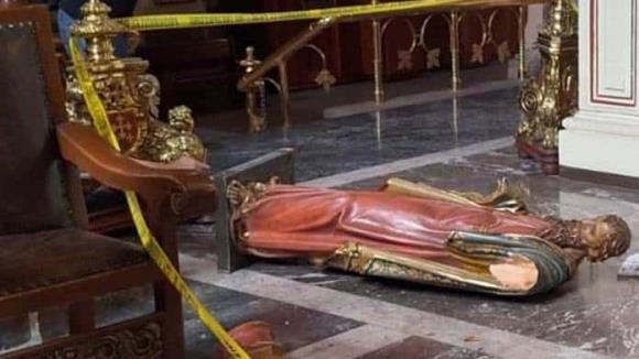 INAH asumirá restauración completa de escultura de San Pablo dañada en la Catedral