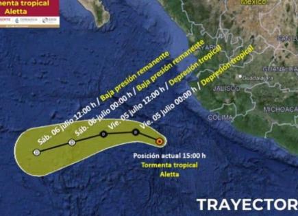 Impacto de la Tormenta Tropical Aletta en Jalisco