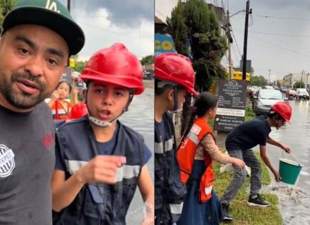 Video viral en TikTok sobre las inundaciones en Ecatepec