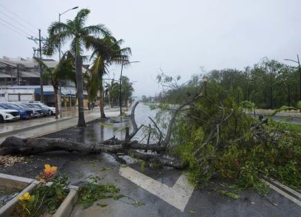 Impacto de la tormenta tropical Beryl en el Golfo de México