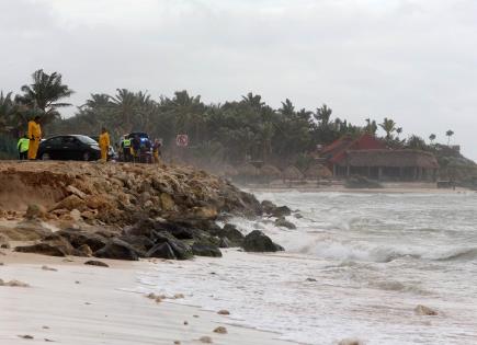 Rondas de vigilancia y saldo blanco tras huracán en Tulum