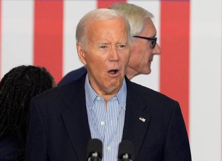 5 congresistas demócratas piden a Biden se retire de carrera presidencial