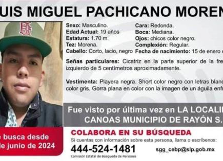 Continúa búsqueda de uno de los jóvenes desaparecidos en Rayón
