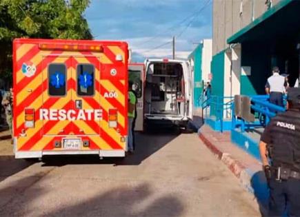Evacuación de pacientes en el IMSS de Empalme, Sonora
