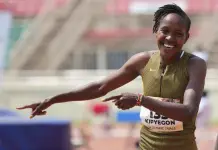 Fatih Kipyegon bate r&eacute;cord mundial en la Liga Diamante de Par&iacute;s