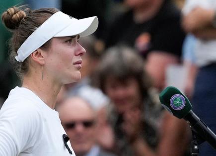 Video | Svitolina llora en Wimbledon tras ataques rusos a Ucrania