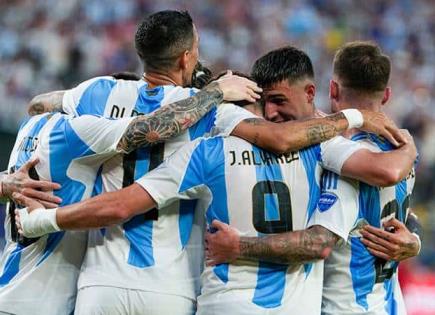 Argentina gana sin dificultad