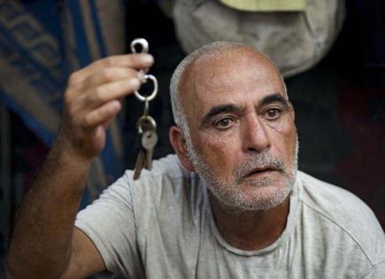 Historias de desplazados y llaves de casa en Gaza