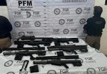 Obtiene FGR vinculación a proceso contra sujetos detenidos con armas en la 57