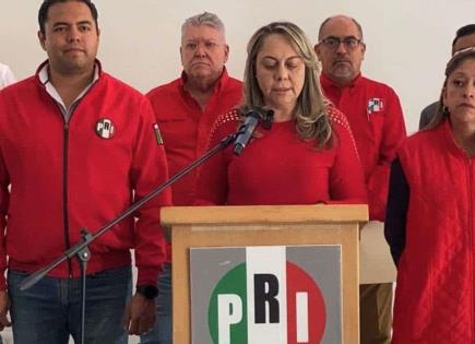 Candidatura se la dio el PRI y Alejandro Moreno, responde Sara Rocha a Galindo