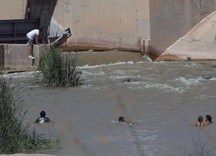 Rescate récord de migrantes en el río Bravo