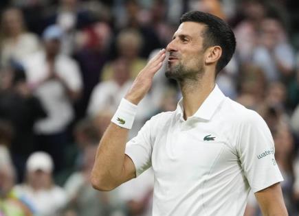 Semifinal de Wimbledon entre Musetti y Djokovic