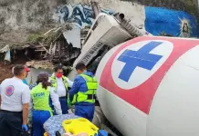 Accidente con Revolvedora de Concreto en &Aacute;lvaro Obreg&oacute;n