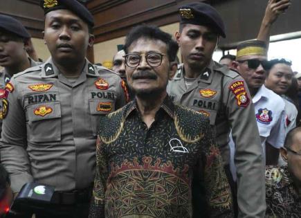 Condena por corrupción a exministro de Agricultura en Indonesia