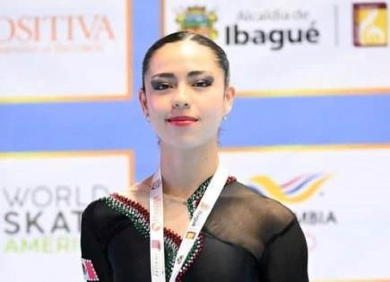 Joven potosina consigue oro en el Panamericano de patinaje artístico