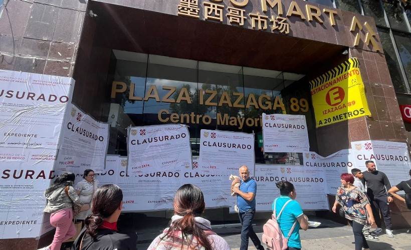 Plaza Izazaga 89 cerrada por INVEA: ¿Qué sucede con los comerciantes?