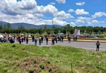 Protesta de ejidatarios en Santa Rita Tlahuapan