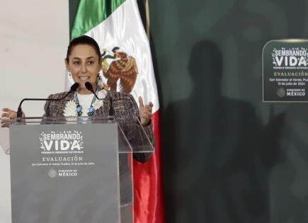 Claudia Sheinbaum y el compromiso con Sembrando Vida en México