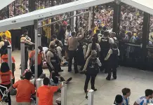 Control de Polic&iacute;a en Estadio Hard Rock durante Final de Copa Am&eacute;rica