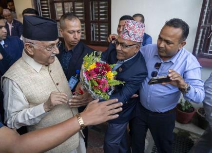 Nombramiento de Khadga Prasad Oli como primer ministro de Nepal
